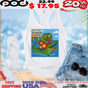 Pepe Alligator Alcatraz Meme T Shirt