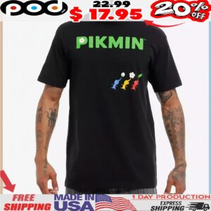 Pikmin Logo Marching 2 Sides T Shirt