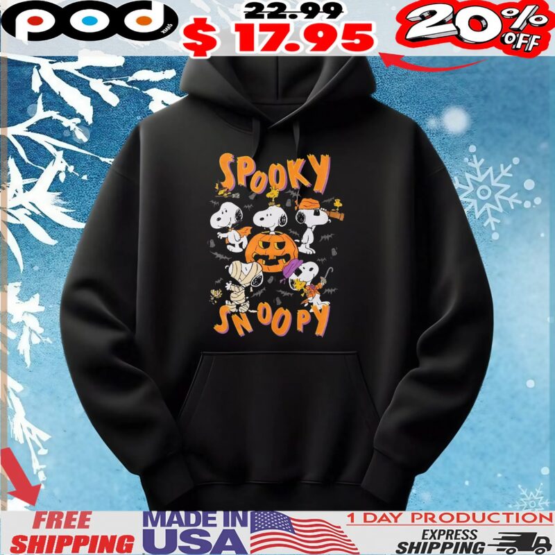 Peanuts Woodstock Spooky Snoopy Costumes Halloween T Shirt