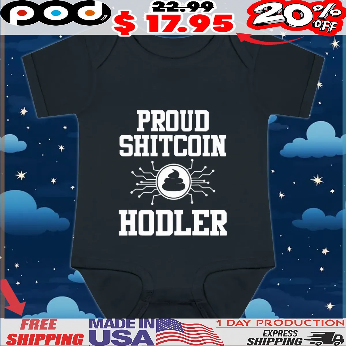 Proud Shitcoin Hodler Shit T Shirt