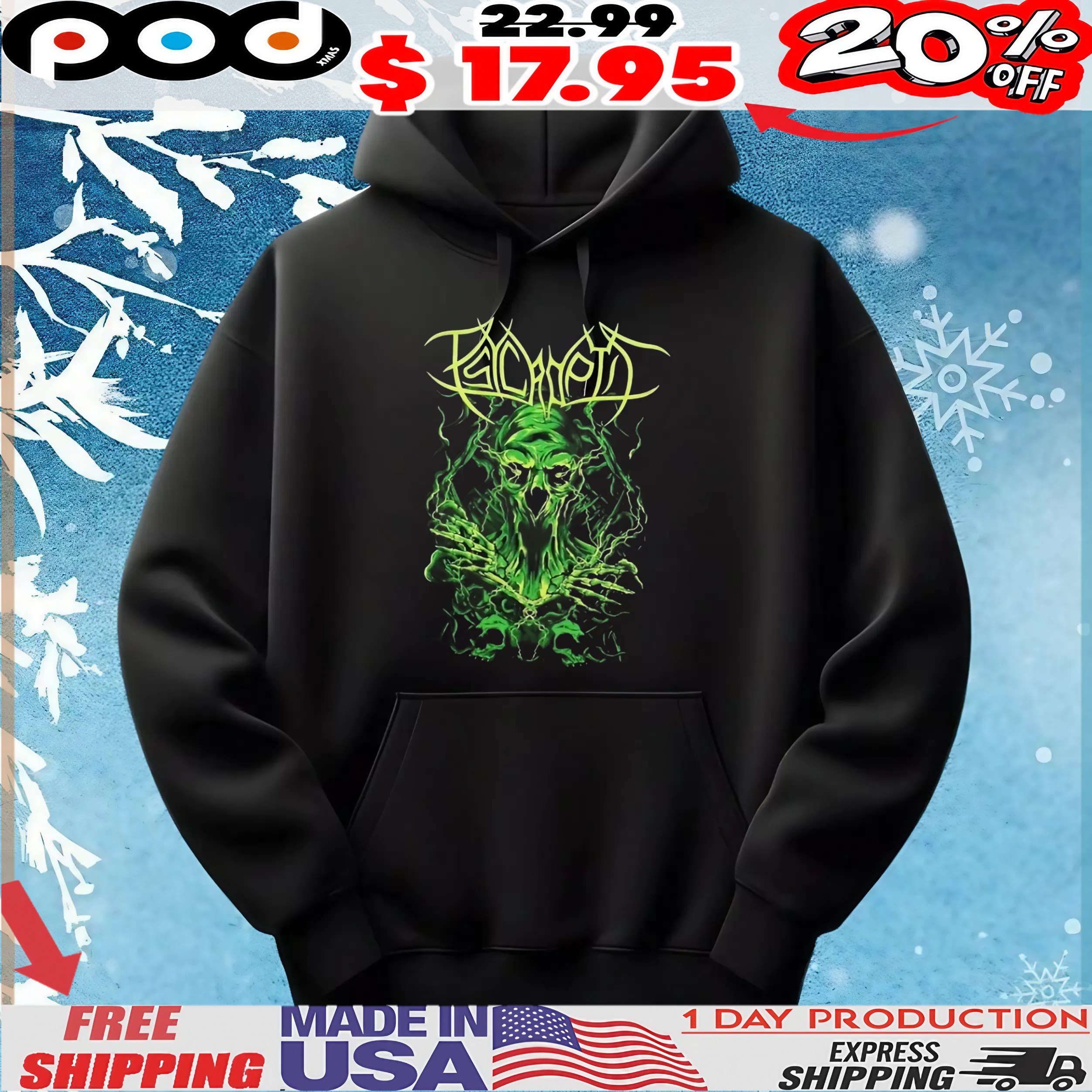 Psycroptic Zombie Neon T shirt