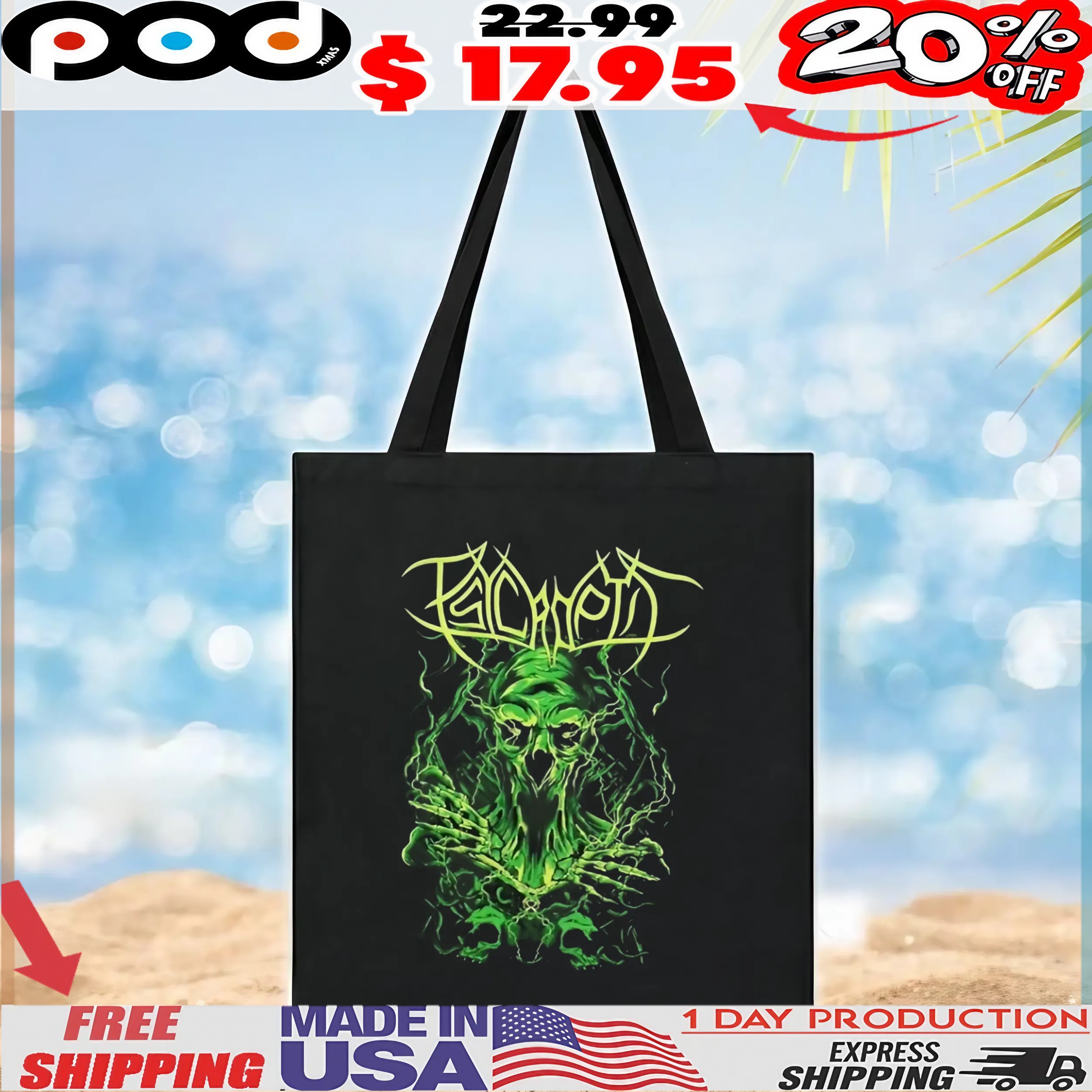 Psycroptic Zombie Neon T shirt