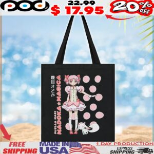 Puella Magi Madoka Magica Madoka Kaname Polka Dot Girls T Shirt
