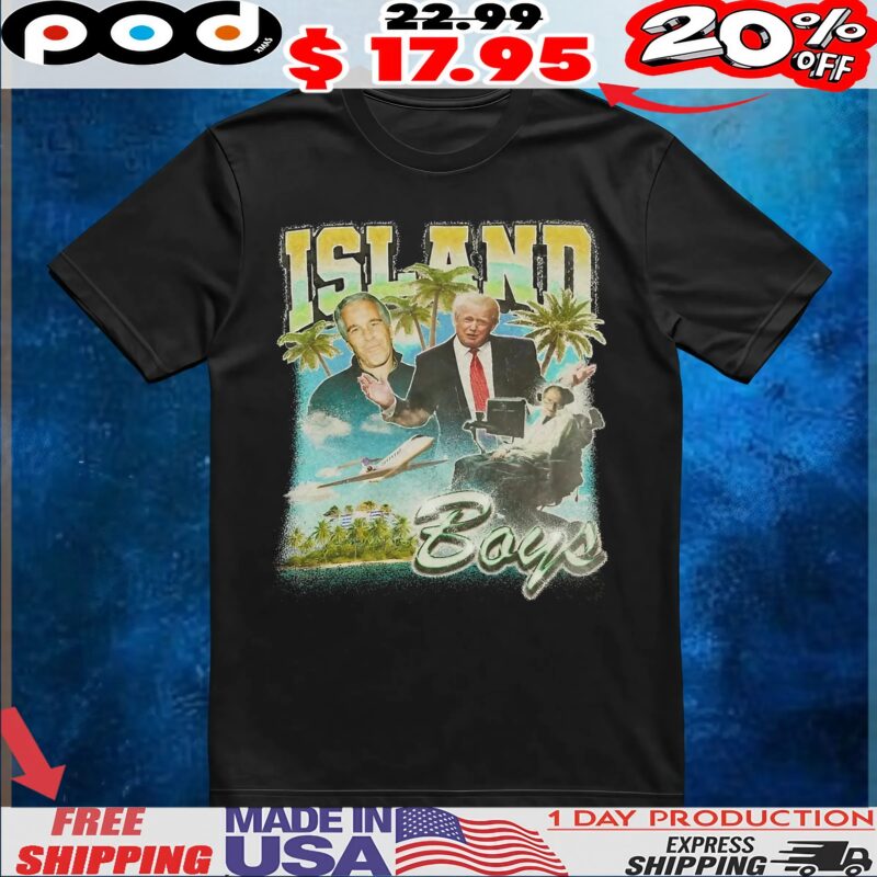 Trump Island Boys Vintage T Shirt