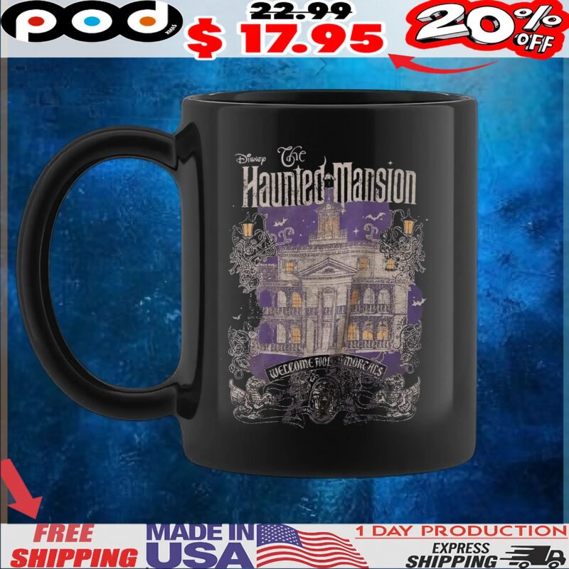 Disney The Haunted Mansion Welcome Foolish Morcals Vintage T Shirt