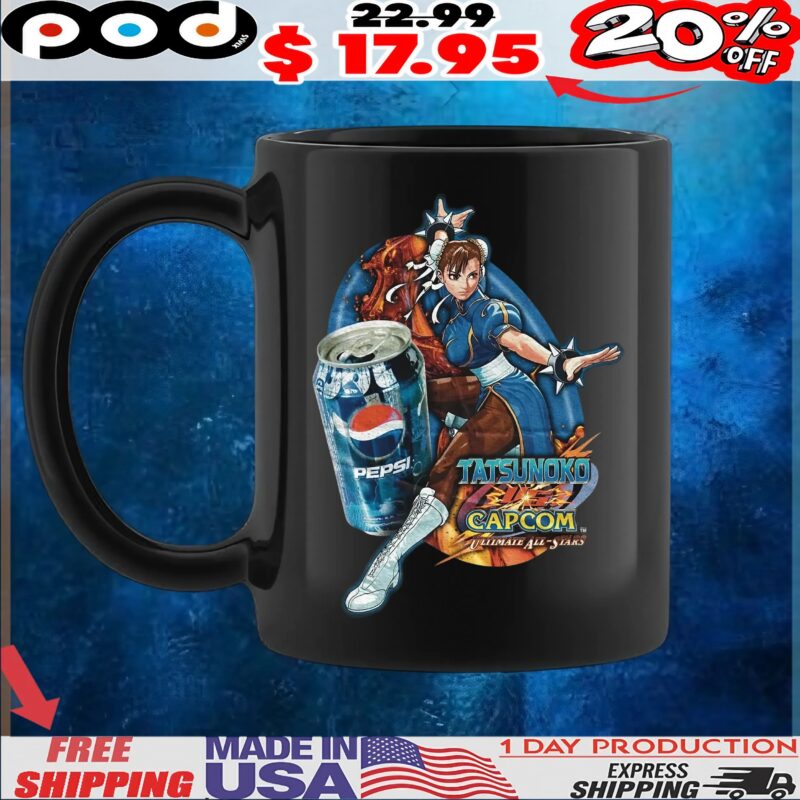 Chun-li Street Fighter Ii The Animated Movie Pepsi Tatsunoko Capcom Ultimate All-stars T Shirt