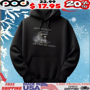 Raccoon God Is Testing Me And I Have Not Studied MEME T Shirt