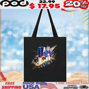 Red Bull Energy Drink Anime Character Electric Splash Art T Shirt
