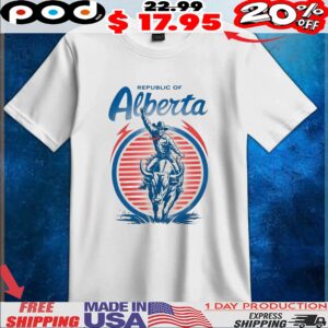 Rider Of The Republic Of Alberta T Shirt