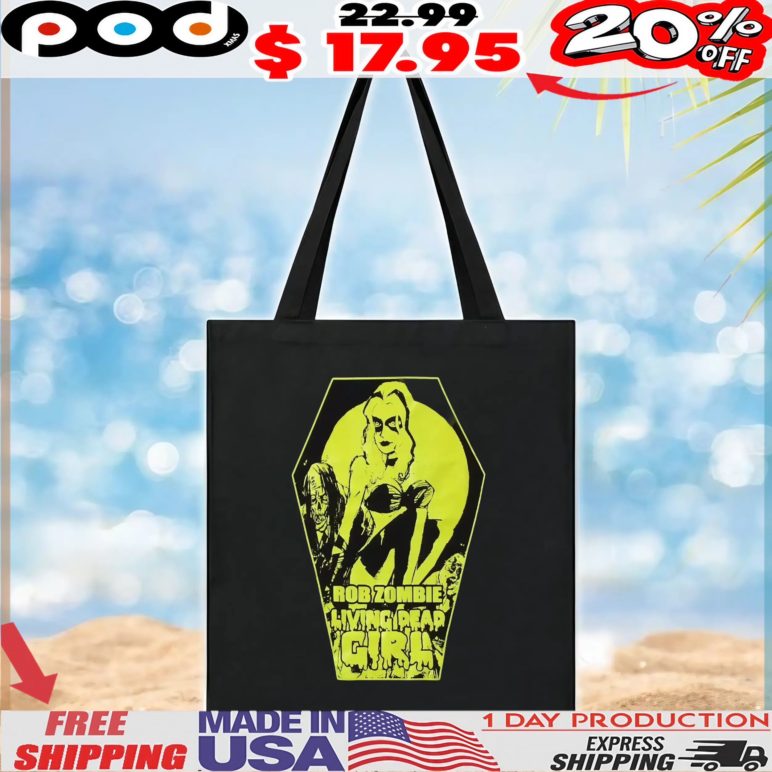 Rob Zombie Living Dead Girl Glow-In-The-Dark Horror T Shirt