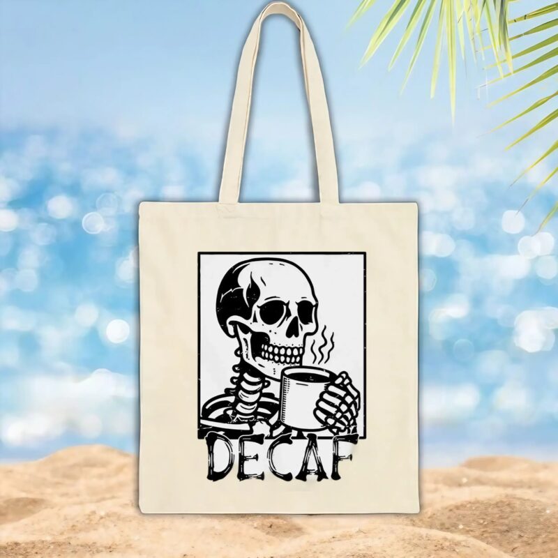 Decaf skeleton coffee t shirt