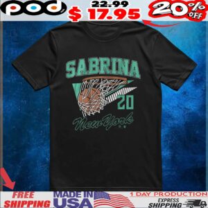 Sabrina Ionescu New York 20 Retro Swish T Shirt