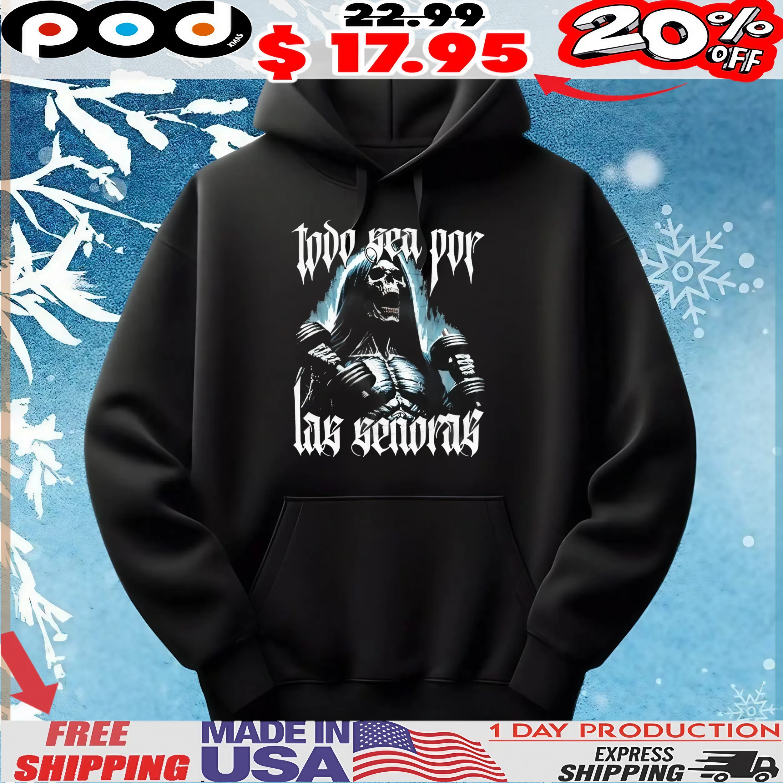 Skeleton Todo Sea Por Las Señoras Anything For The Playera T Shirt