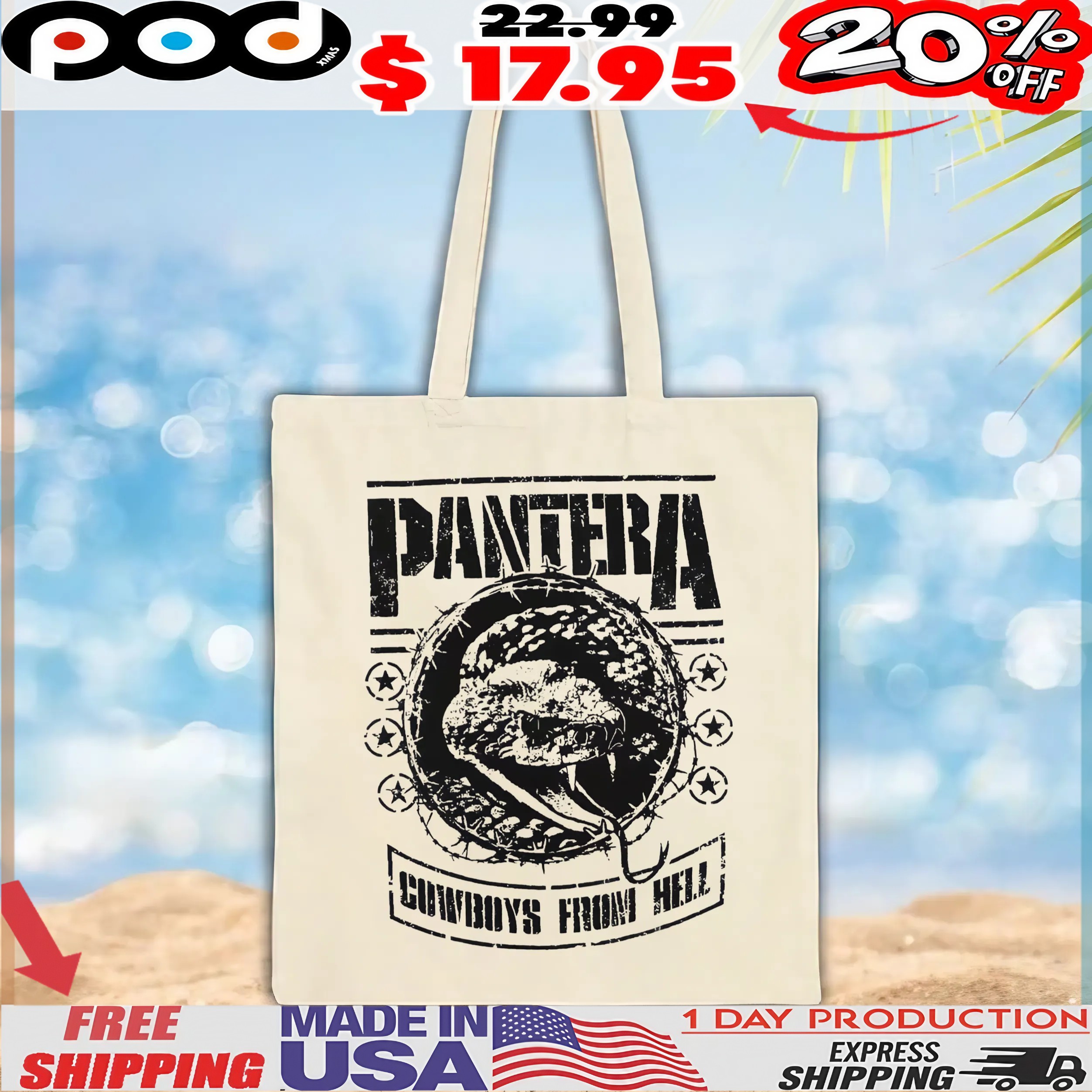 Snake Pantera Cowboys From Hell Vintage T Shirt