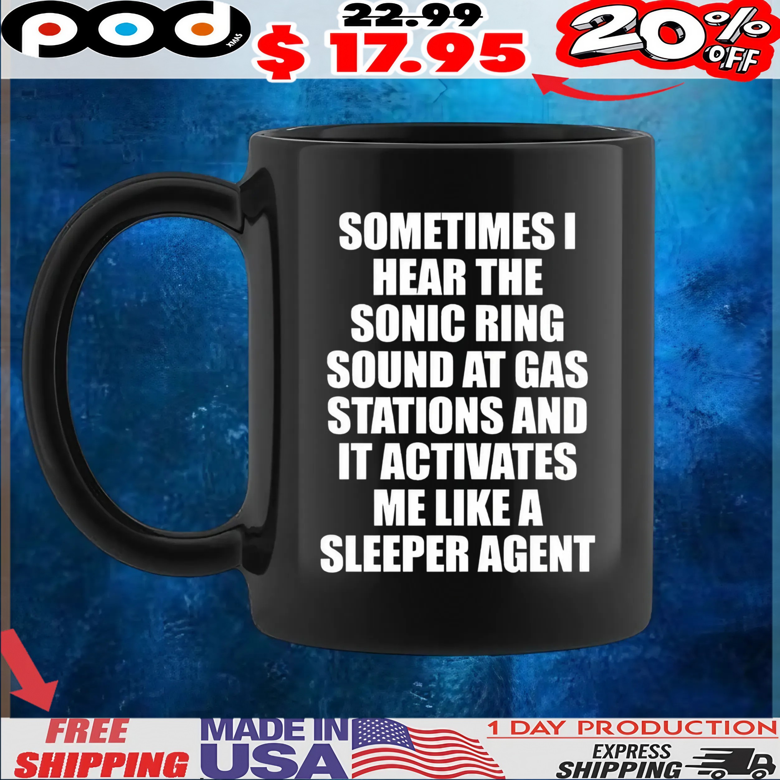 Sometimes I Hear The Sonic Ring Sound At Gas Stations And It Activates Me Like A Sleeper Agent T Shirt