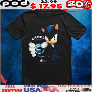 Sonic The Hedgehog Camel Crush Menthol Silver Share A New Adventure T Shirt
