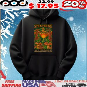 Stick Figure Jul 1 2025 Ameris Bank Amphitheatre In Alpharetta GA Frogs Forest T Shirt