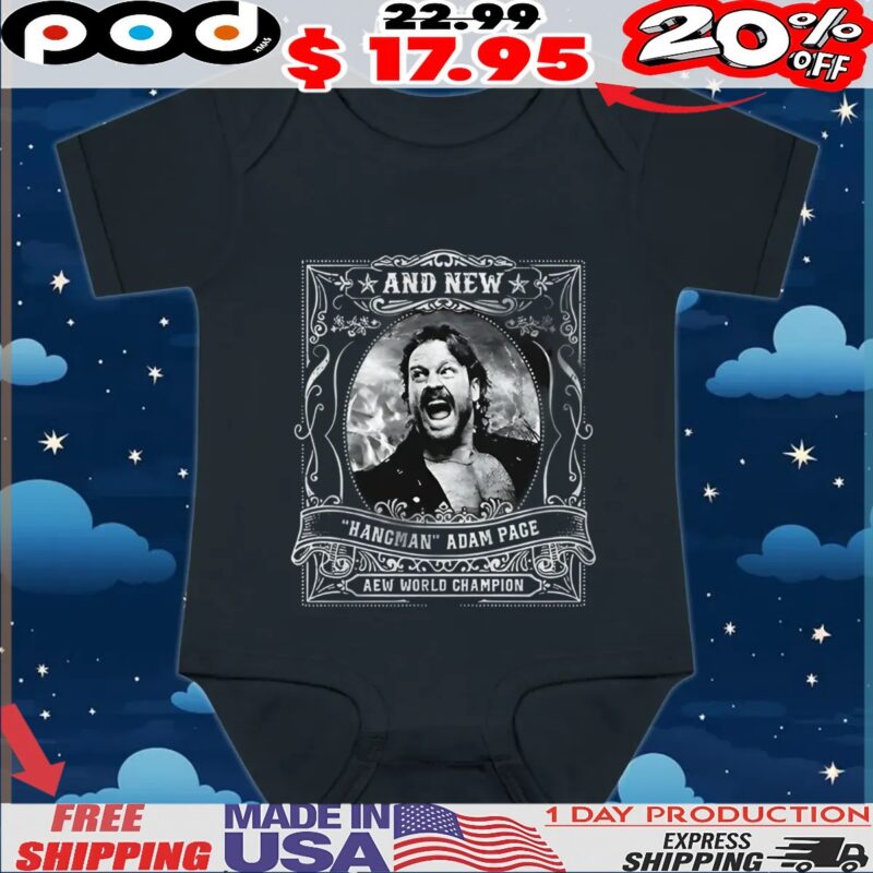 And New Hangman Adam Page AEW World Champion Vintage t shirt