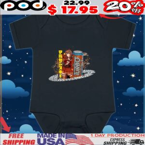 TURBO Energy Drink Anime Character Zero Sugar Design T shirt