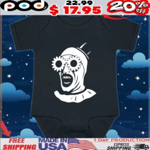 Terrifier Horror Flower T Shirt