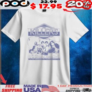 The Killers The Colosseum At Caesars Palace 20 Years Of Hot Fuss Card T Shirt