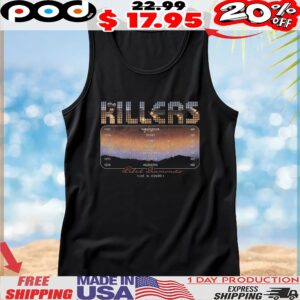 The Killers rebel diamonds live in concert t shirt
