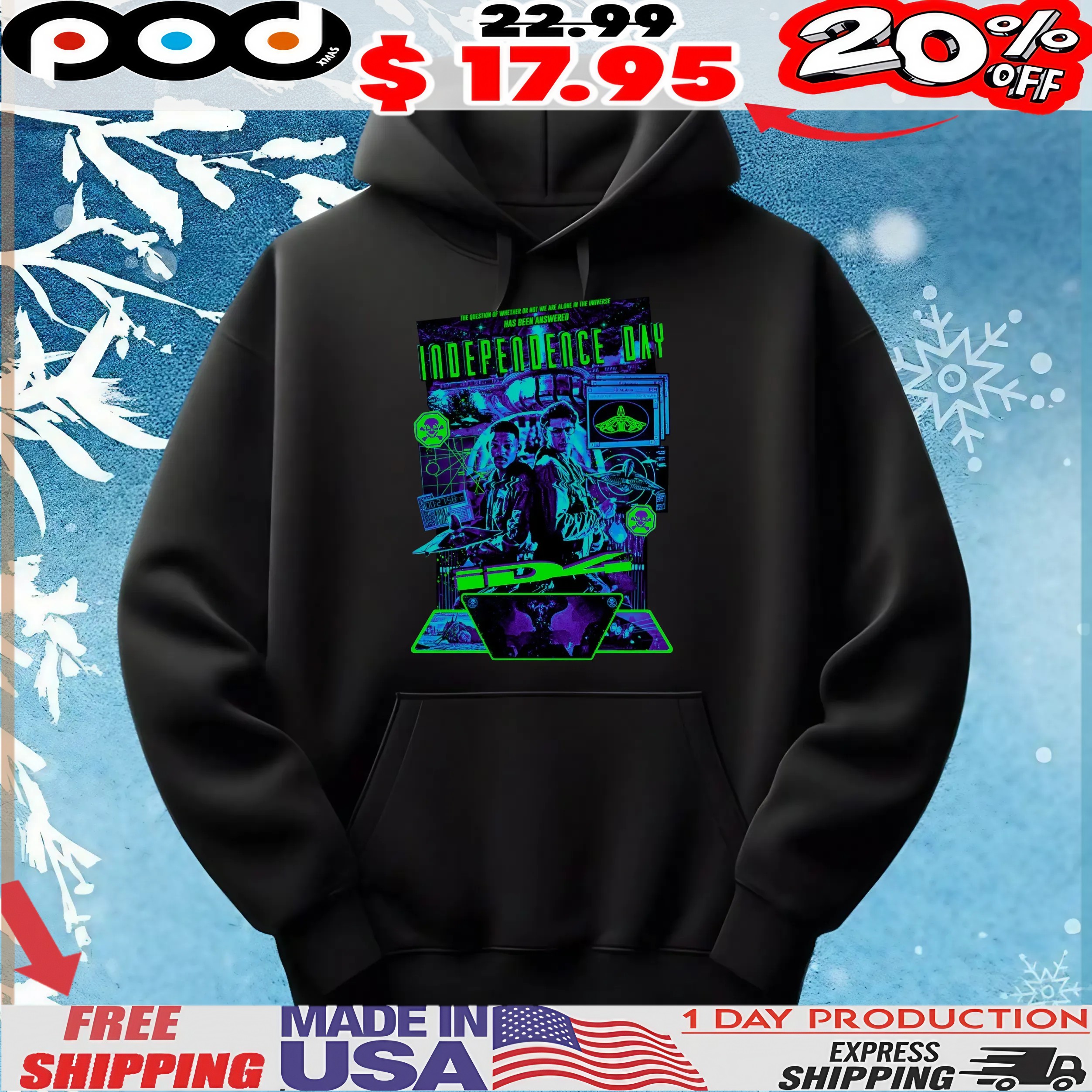 The Question Of Whether Or Not We Are Alone In The Universe Has Been Answered Independence Day T Shirt