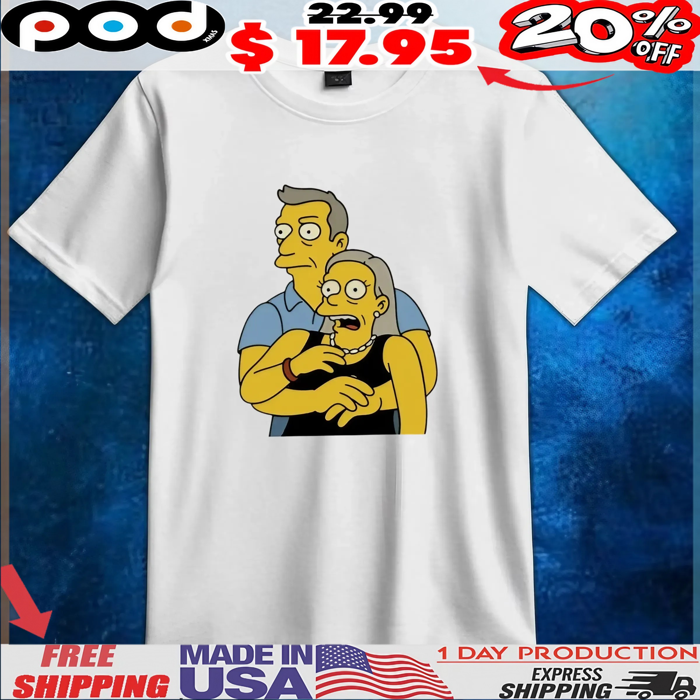 The Simpsons Predict Astronomer CEO Andy Byron Kiss Cam Coldplay MEME T Shirt