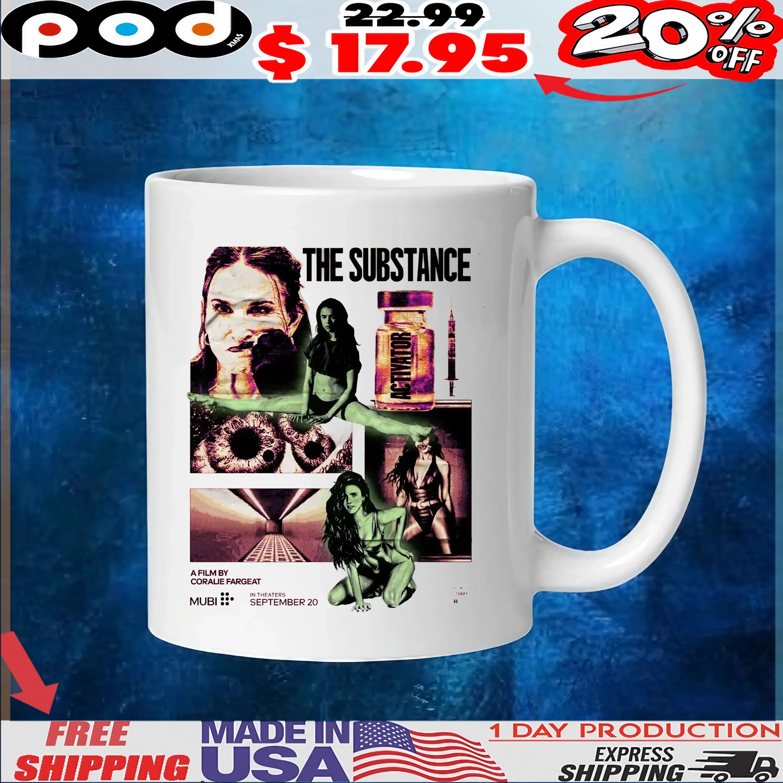 The Substance A Film By Coralie Fargeat Activator In Theaters September 20 T Shirt