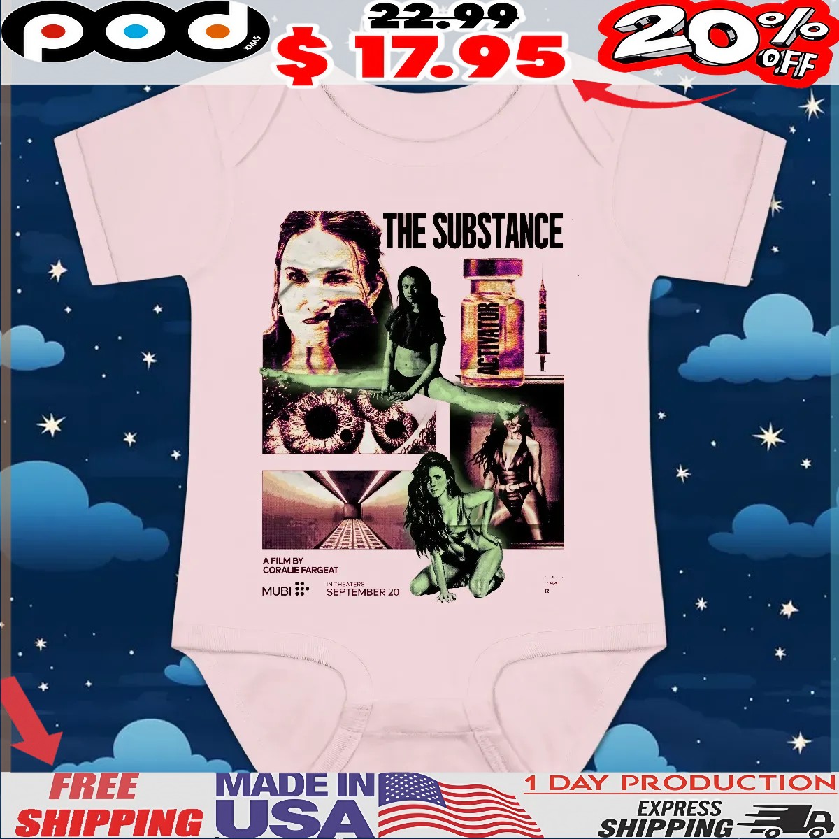 The Substance A Film By Coralie Fargeat Activator In Theaters September 20 T Shirt