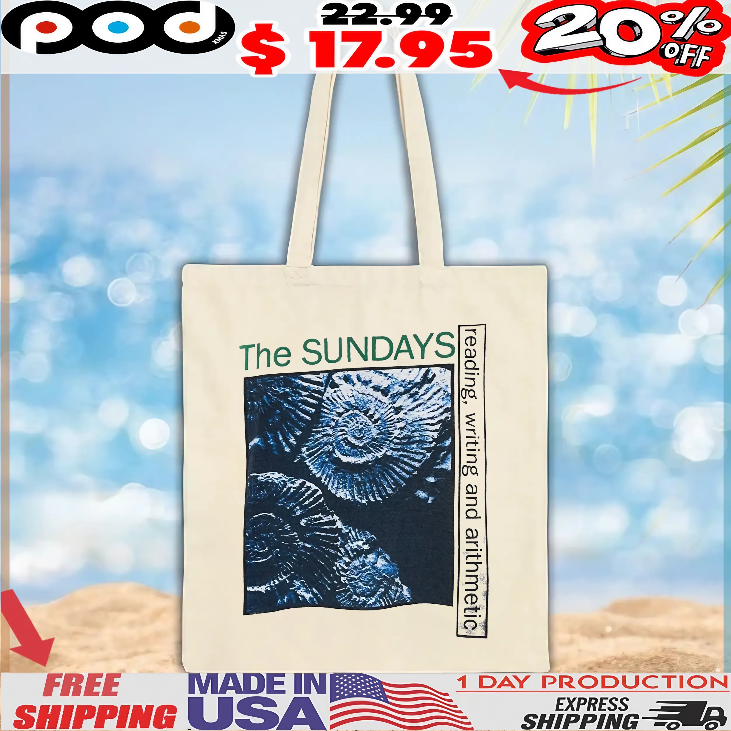 The Sundays Reading, Writing And Arithmetic Uk Tour Tee 90’ T Shirt