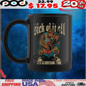 The Thing Ben Grimm Sick Of It All It's Clobbering Time Marvel Comics T Shirt