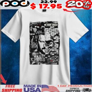 Time's Up Tick Tock We Want Kross Brick Skull The Devil You Know T Shirt