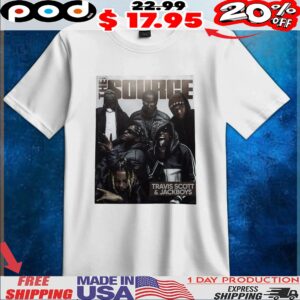 Travis Scott And Jackboys The Source Team T Shirt