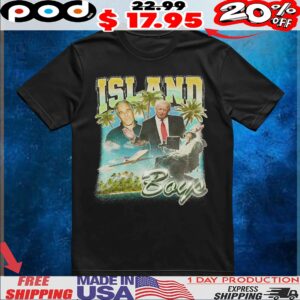 Trump Island Boys Vintage T Shirt