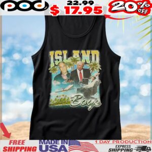 Trump Island Boys Vintage T Shirt