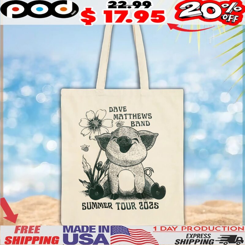 Dave Matthews Band Summer Tour 2025 Cute Pig T Shirt