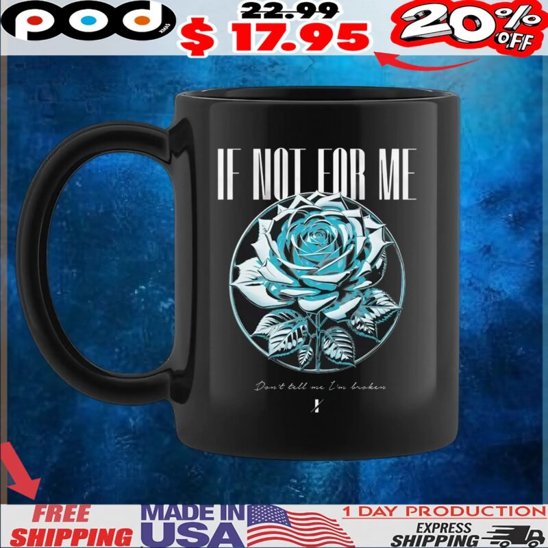 If Not For Me Don't Tell Me I'm Broken Blue Rose T Shirt