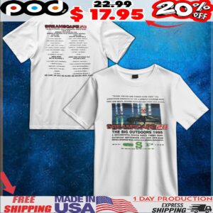 Vintage 1995 Dreamscape 20 Rave The Big Outdoor 1995 T Shirt