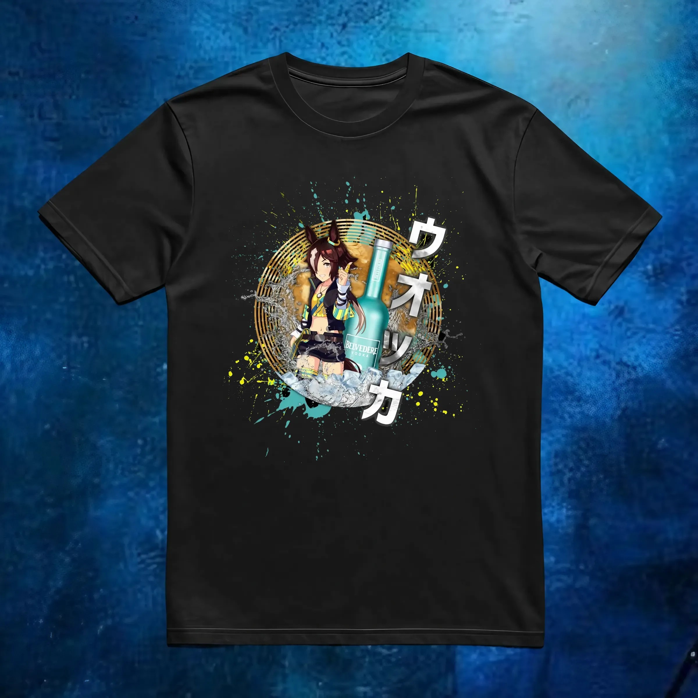 Vodka Uma Musume Pretty Derby X Belvedere Vodka Mashup T Shirt