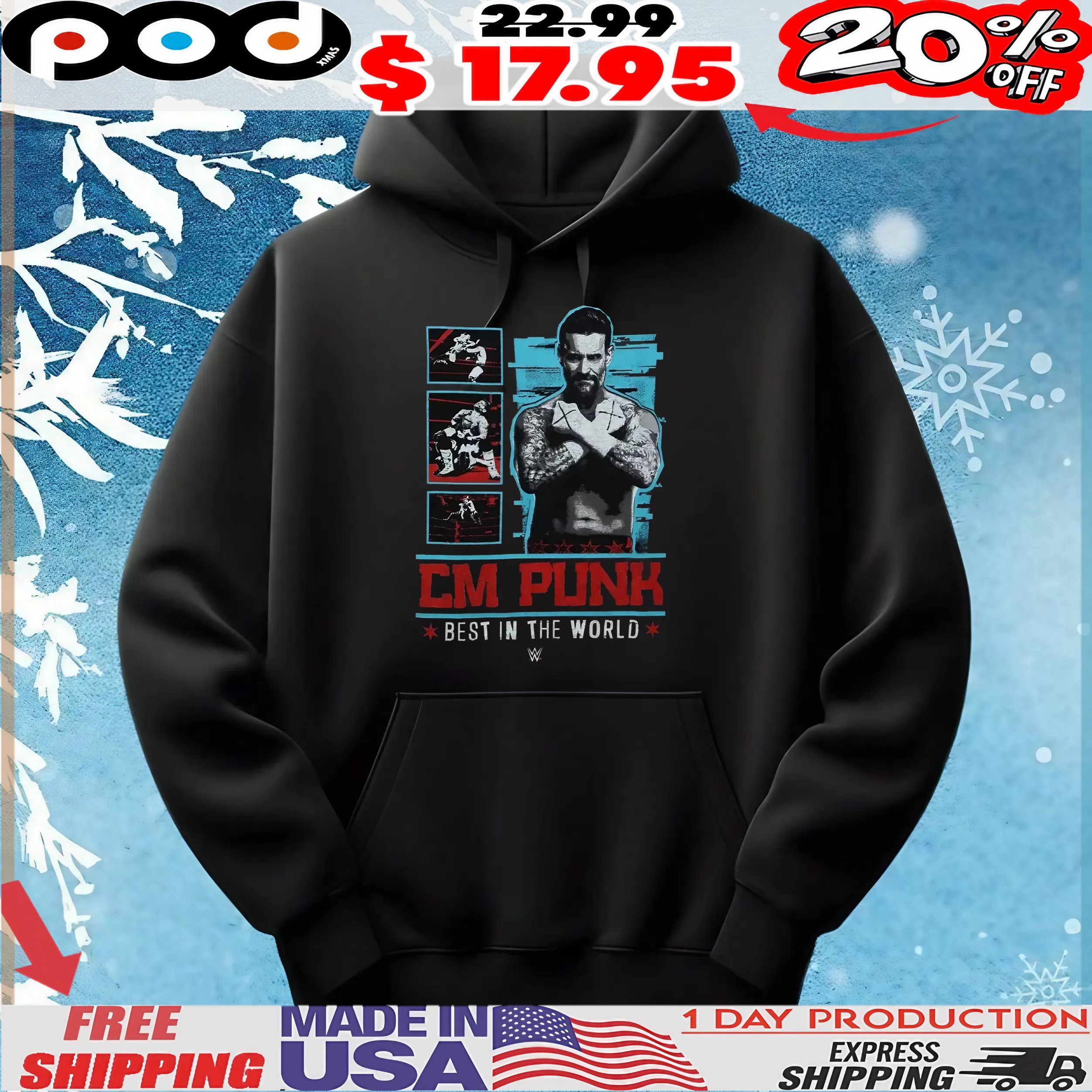 WWE CM Punk Best In The World T Shirt