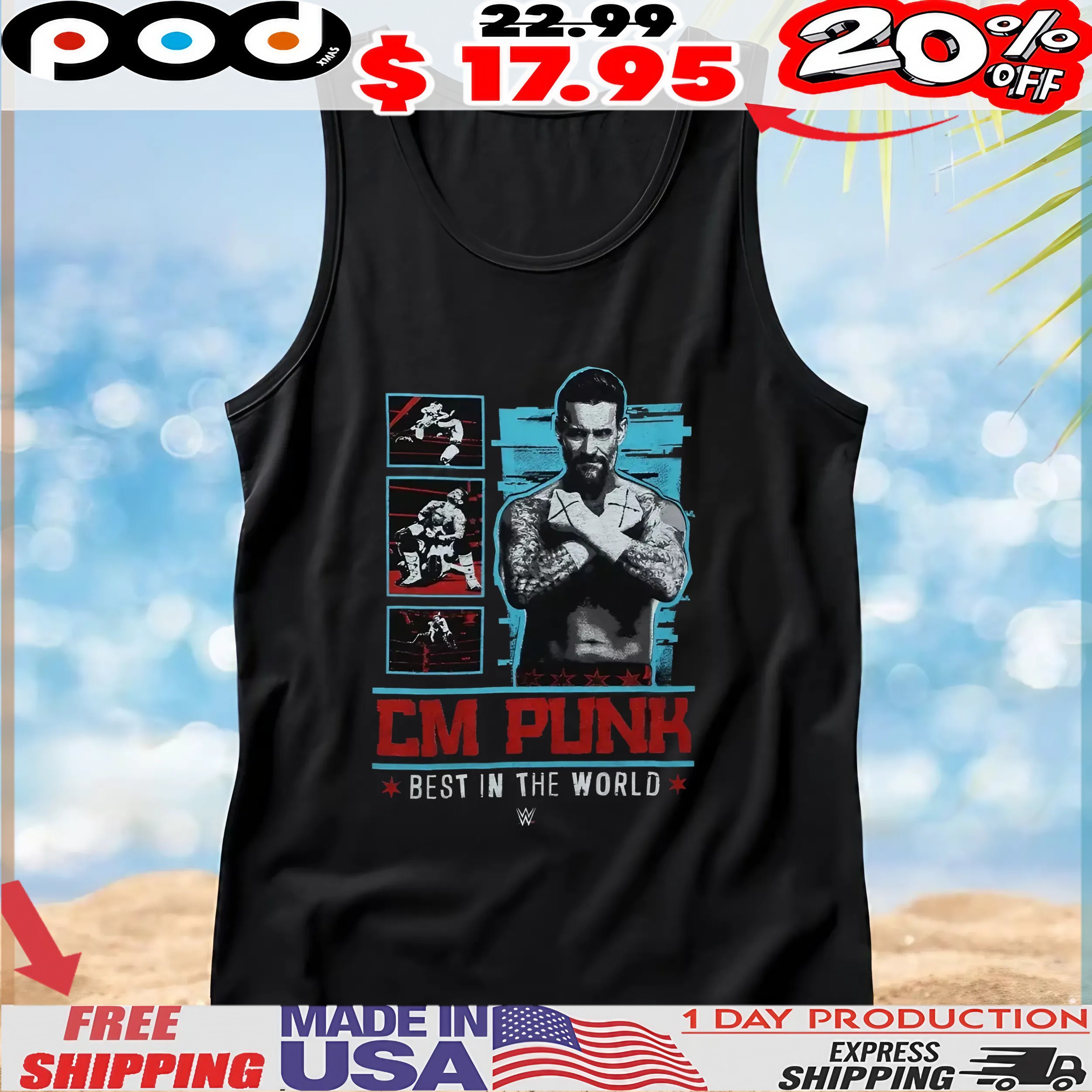 WWE CM Punk Best In The World T Shirt