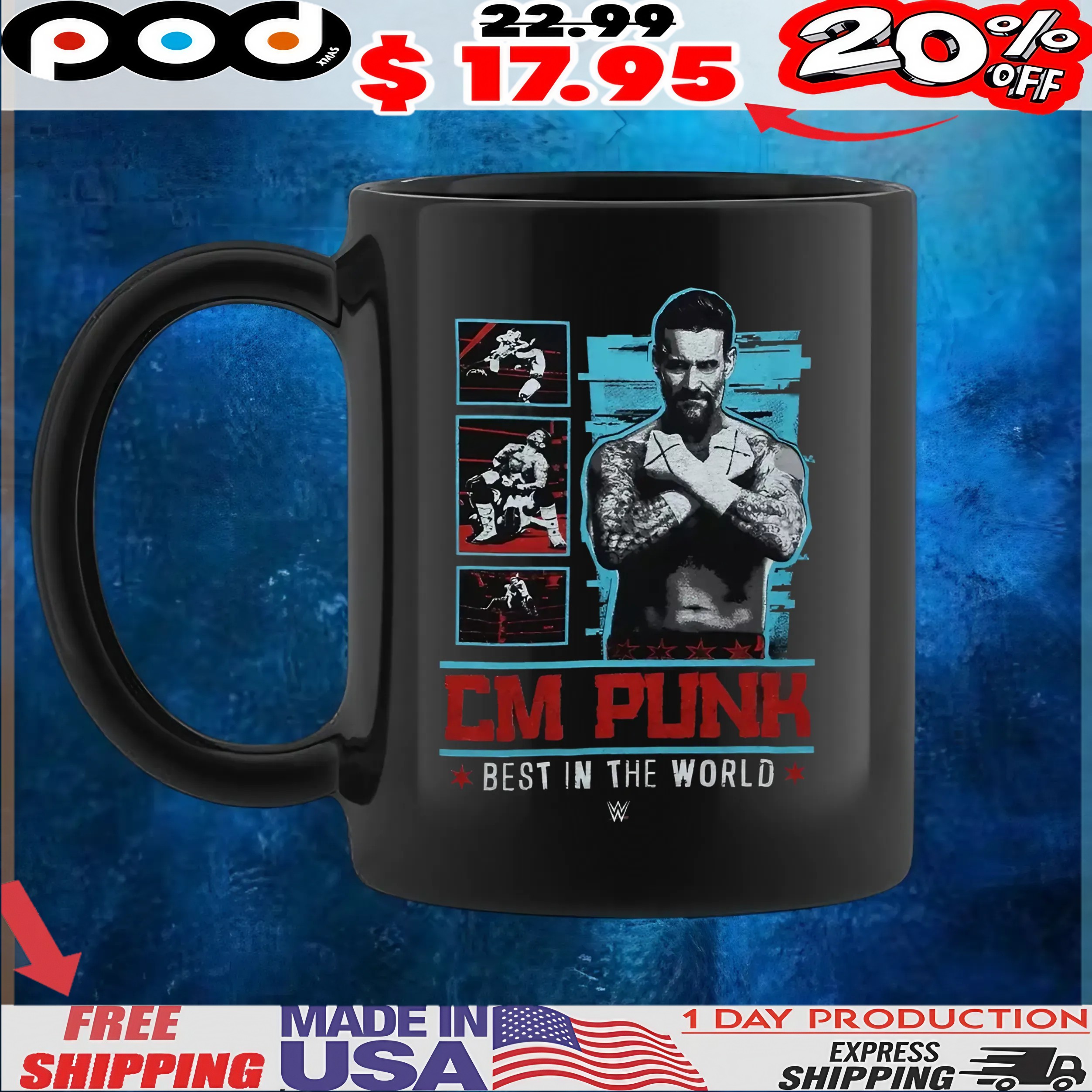 WWE CM Punk Best In The World T Shirt
