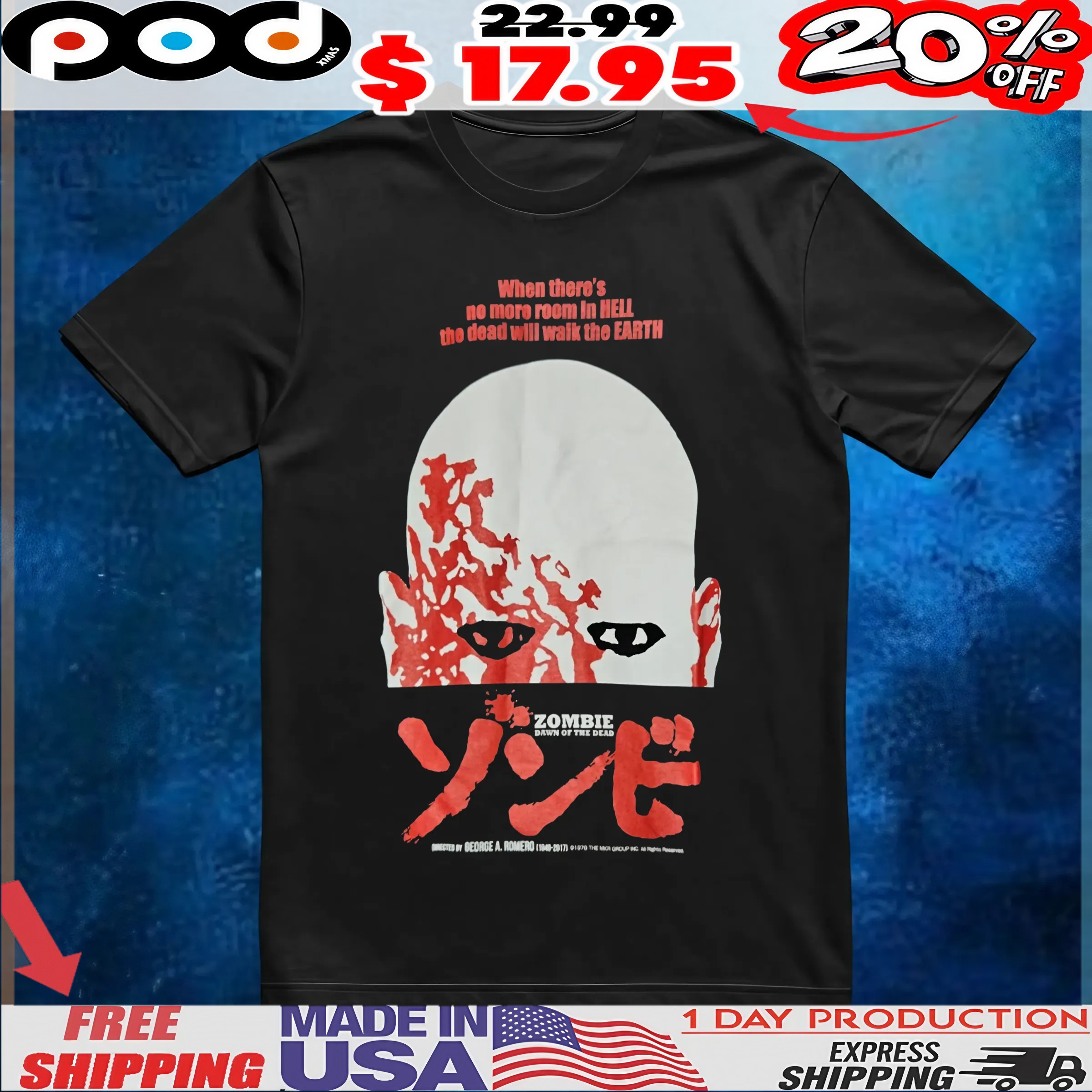 When There's No More Room In Hell The Dead Will Walk The Earth Zombie T Shirt When There's No More Room In Hell The Dead Will Walk The Earth Zombie T Shirt