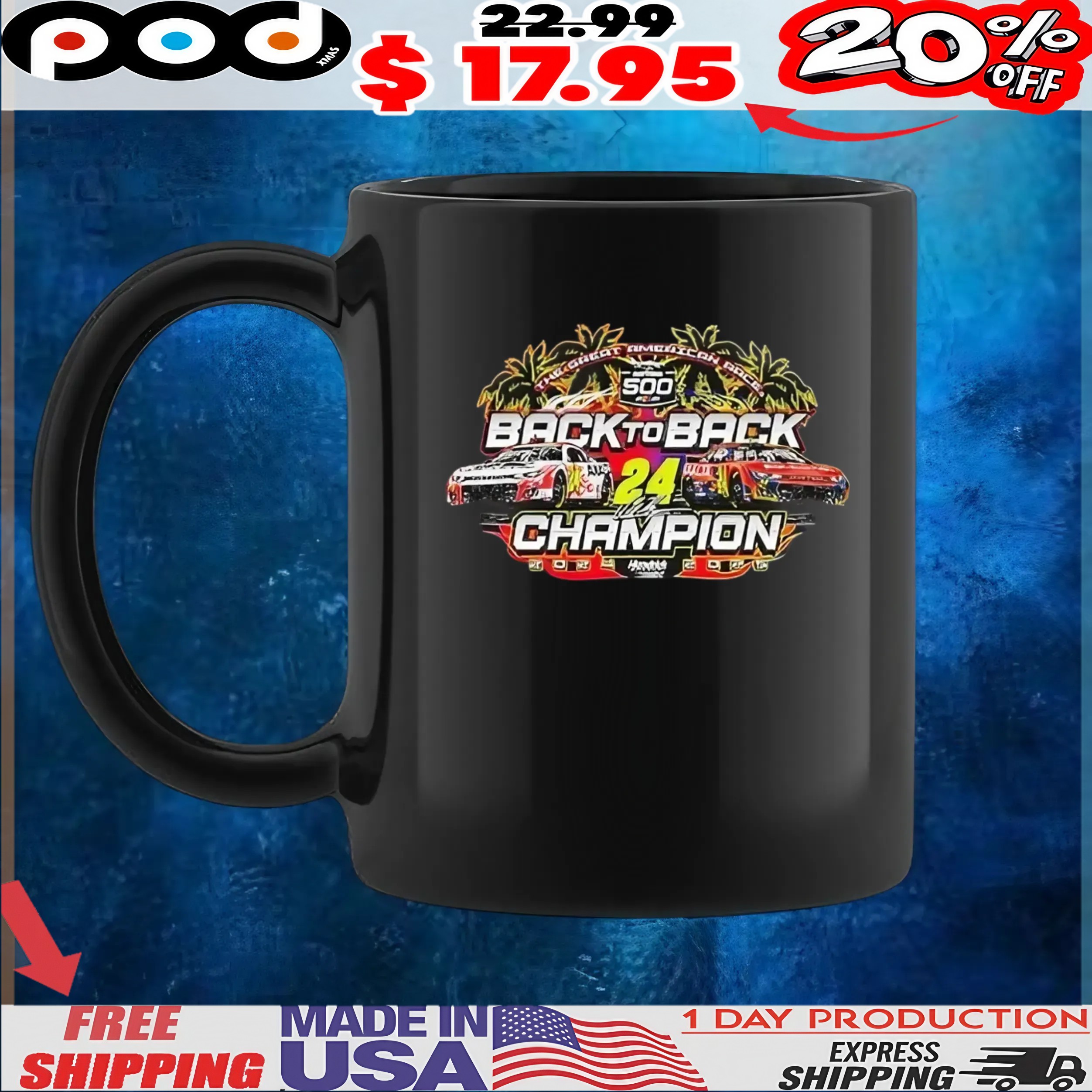 William Byron 24 2025 Daytona 500 Winner The Great American Race Back To Back Champion Hendrick Motorsports Nascar T shirt