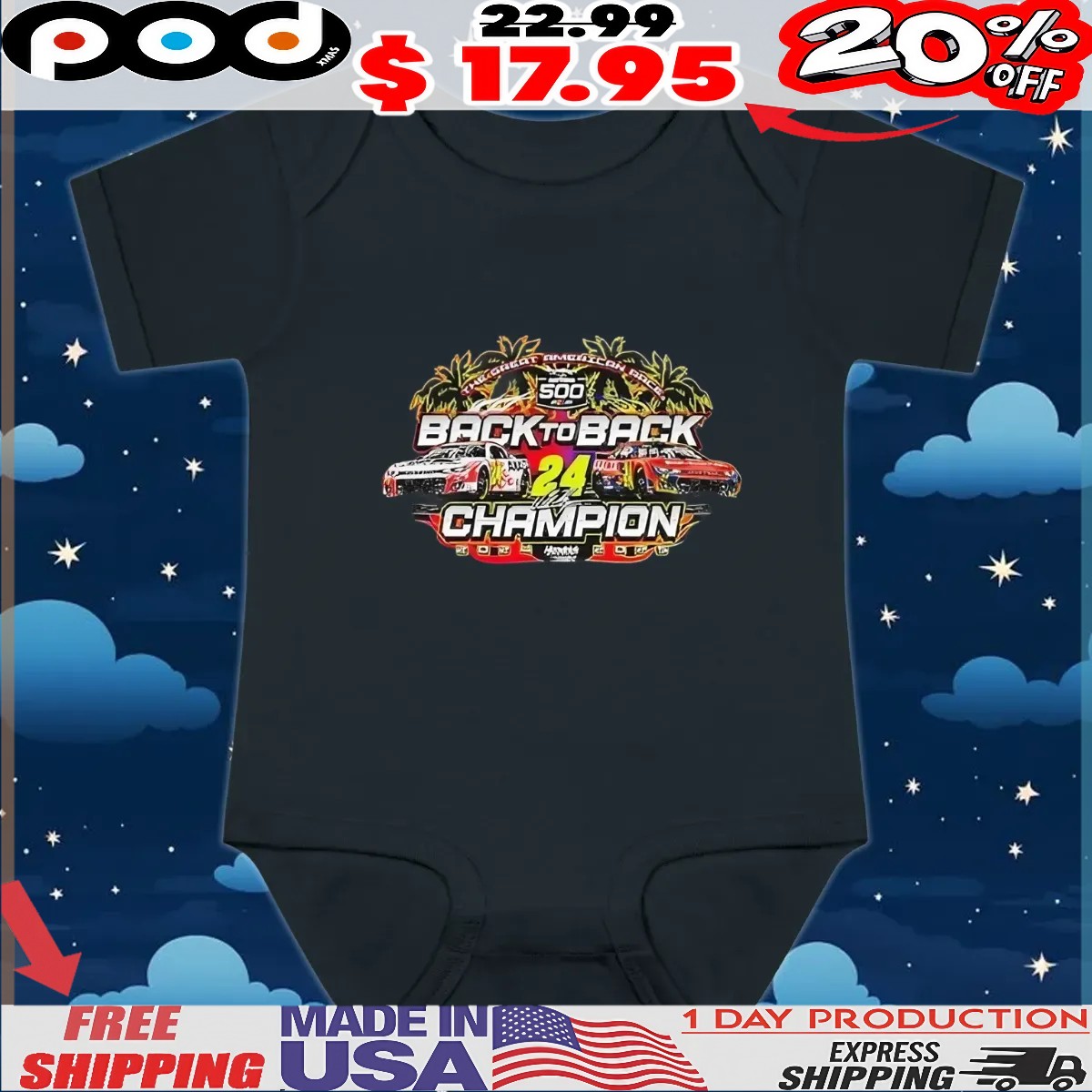William Byron 24 2025 Daytona 500 Winner The Great American Race Back To Back Champion Hendrick Motorsports Nascar T shirt