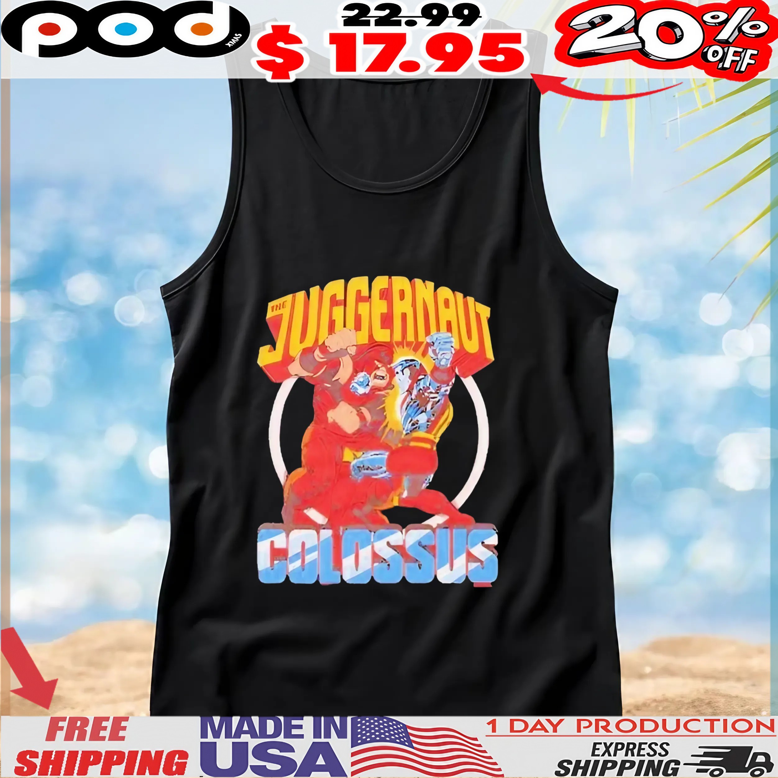 X-Men Juggernaut Vs Colossus T Shirt