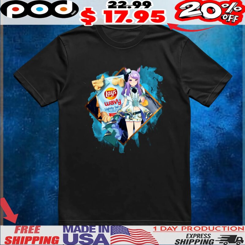 Mejiro Mcqueen Uma Musume Pretty Derby Lay's Wavy Lightly Salted Original T Shirt