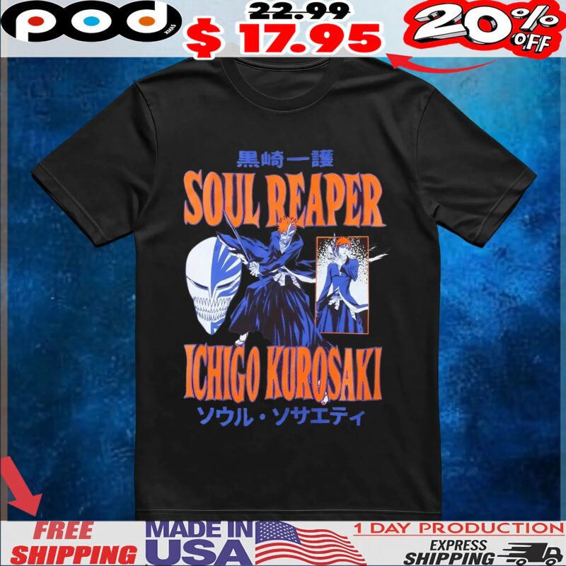 Bleach Soul Reaper Ichigo Kurosaki Anime T Shirt