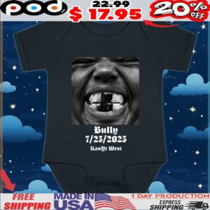 Ye Album Bully Tour 7 25 2025 Kanye West T Shirt